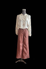 Faded Rose Faux Leather Pants