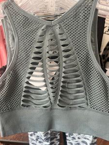 Sea Laser Cut Sports Bra
