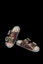 Fruit Print Slides w/Pearl Buckle