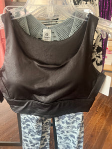 Black Butter Fabric Sports Bra