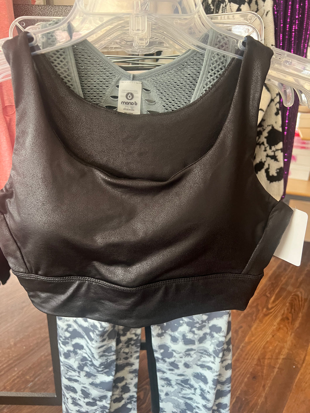 Black Butter Fabric Sports Bra