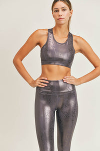 Arcane Snake Print Sports Bra