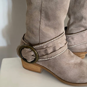 Taupe Knee High Boots