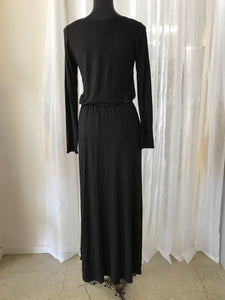 Long Sleeve Black Maxi Dress