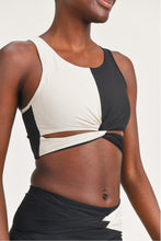 Black/Natural Twist Sports Bra