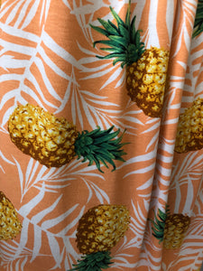 Pineapple Print Pocket & Back Tee