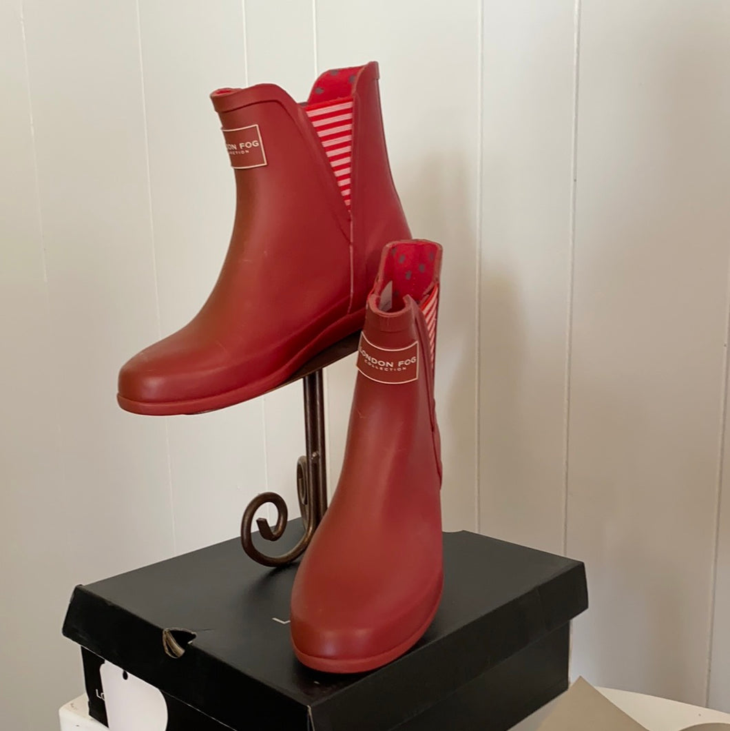 Red Rain Boots