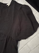 Curvaceous Black Ballon Sleeve Dress