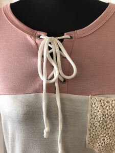 Two Tone Lace Pocket