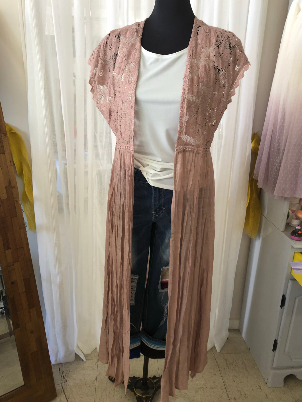 Long Lace Cardigan