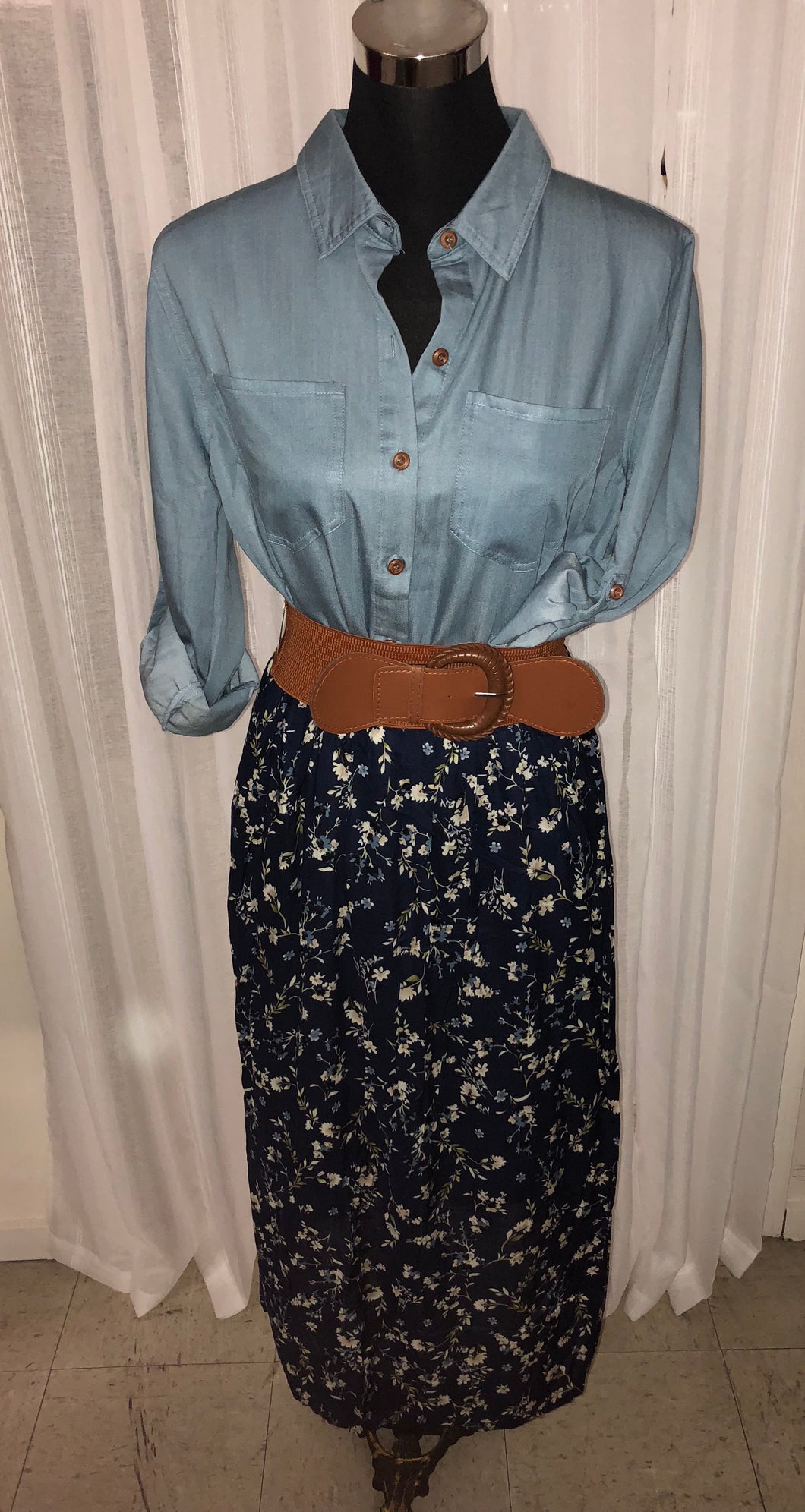 Flowers and Faux Belt