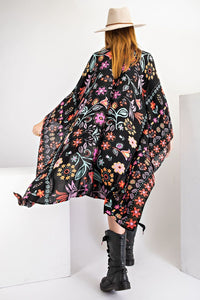 Black Scarf Kimono