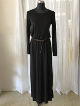Long Sleeve Black Maxi Dress