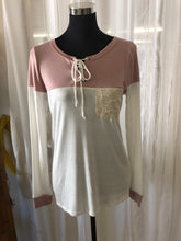 Two Tone Lace Pocket