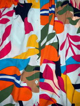 Short Sleeve Multicolor Print Top