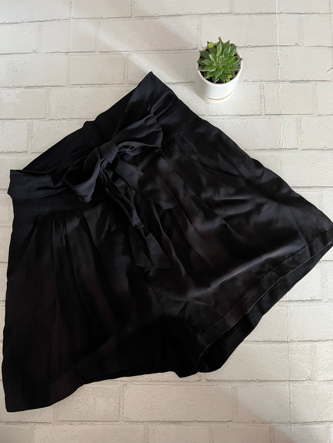 High Waisted Black Shorts