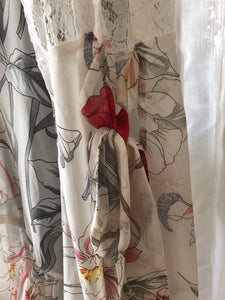 Chiffon Flower Top With Lace Details