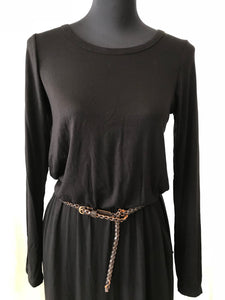 Long Sleeve Black Maxi Dress