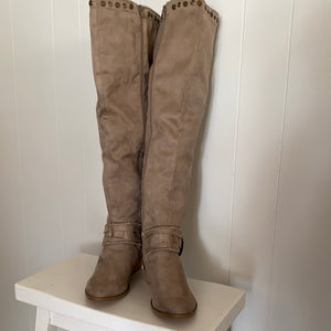 Taupe Knee High Boots
