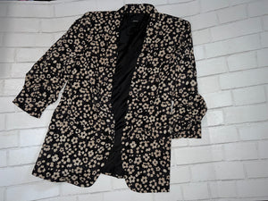 Black Blazer with Daisies