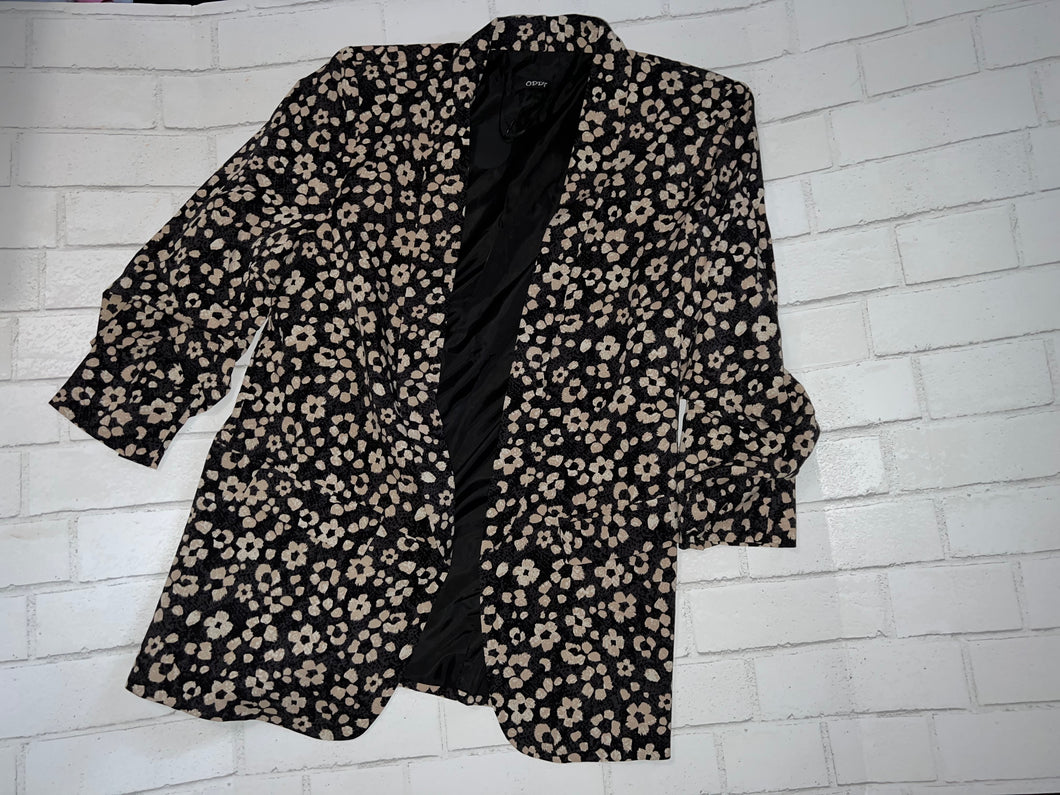 Black Blazer with Daisies