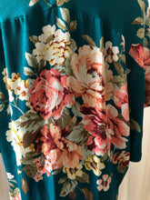 Teal Floral Kimono