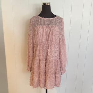 Vintage Rose Mohair Chiffon Dress