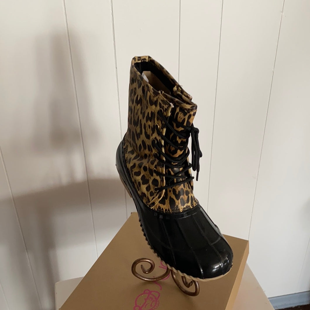 Leopard Rain Boots