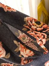 Cowl Neck Floral Poncho