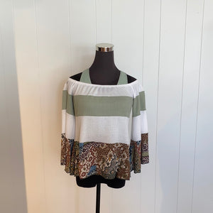 Contrast Stripe Top