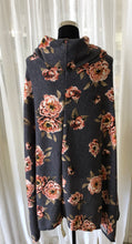 Cowl Neck Floral Poncho