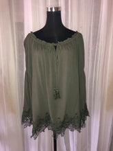 Curvaceous Olive Cold Shoulder