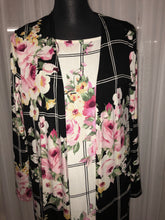 Floral & Stripe Cardigan