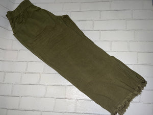 Lt Olive Linen Pants with Pocket