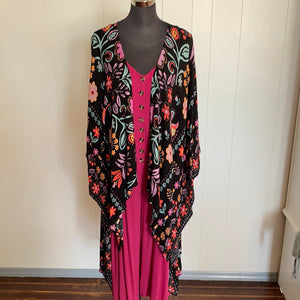 Black Scarf Kimono