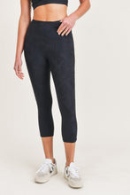 Black Foral Jacquard Leggings
