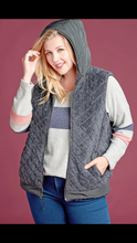 Quilted Faux Fur Vest