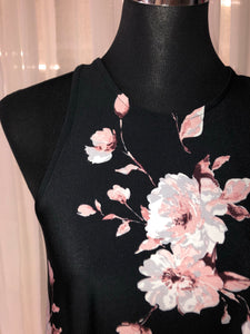 Pink Floral Razor Back Top
