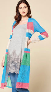 Color Block Cardi